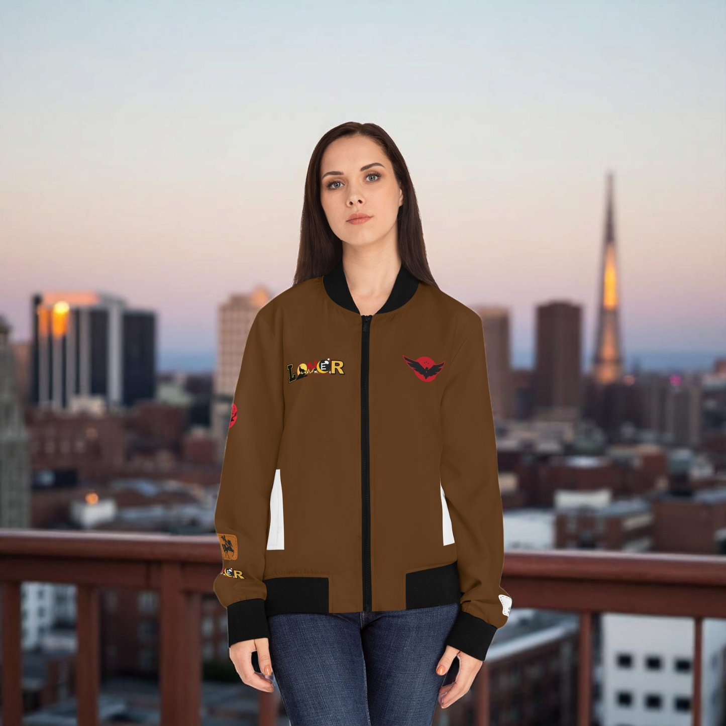 Gothic Jacket, Graphic Women's Coat, 3D Art Outerwear, Unique Hand Art Jacket
