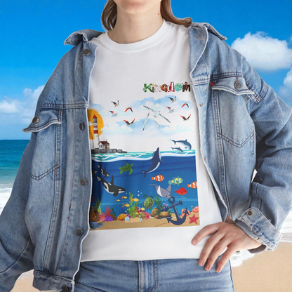 Nautical Dolphins Graphic Unisex T-shirt