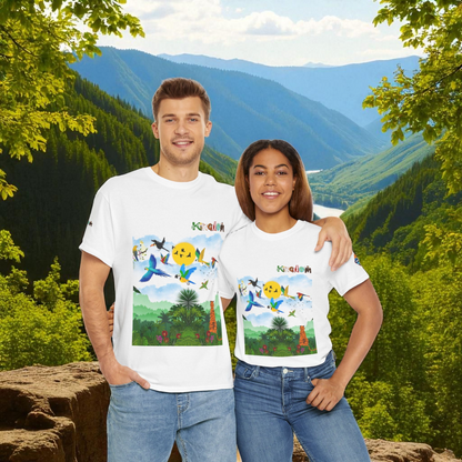 Tropical Birds Unisex Tee, Jungle Animals Graphic Shirt, Nature Inspired T-Shirt