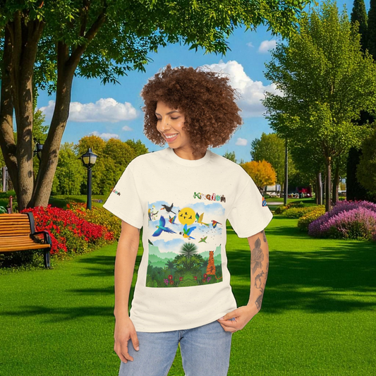 Tropical Birds Unisex Tee, Jungle Animals Graphic Shirt, Nature Inspired T-Shirt