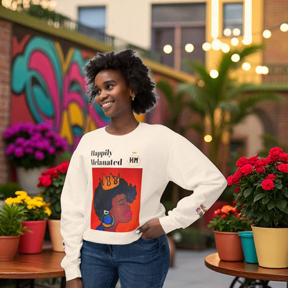 Afrocentric Graphic Sweatshirt - Black Art Unisex Lightweight Crewneck
