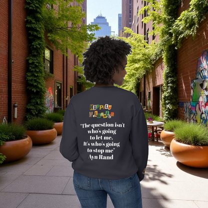 Afrocentric Graphic Sweatshirt - Black Art Unisex Lightweight Crewneck