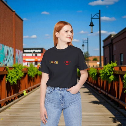 Panther Graphic Unisex Tee, Wild Animal Art Shirt, Jersey Wolf Design Top, Graphic Tee