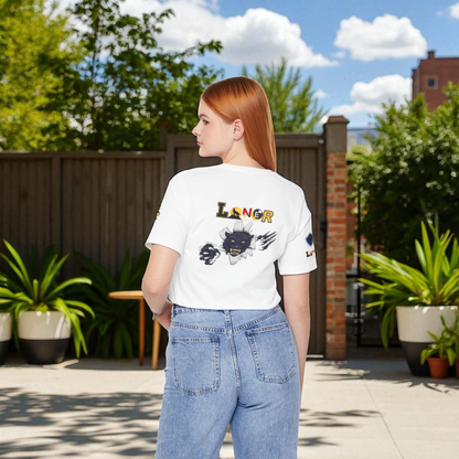 Panther Graphic Unisex Tee, Wild Animal Art Shirt, Jersey Wolf Design Top, Graphic Tee