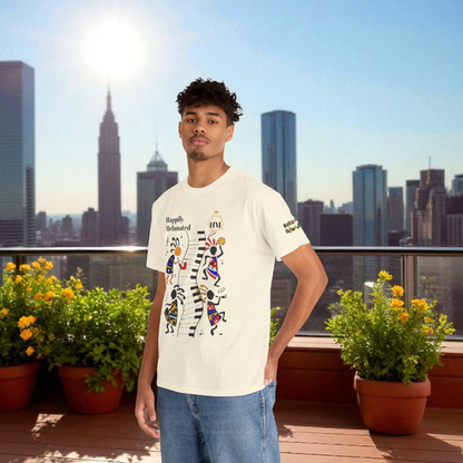 Afro Music, Piano Graphic Unisex Tee, Hand Drawn Music Shirt, Jazz Lover Gift, Musical Art