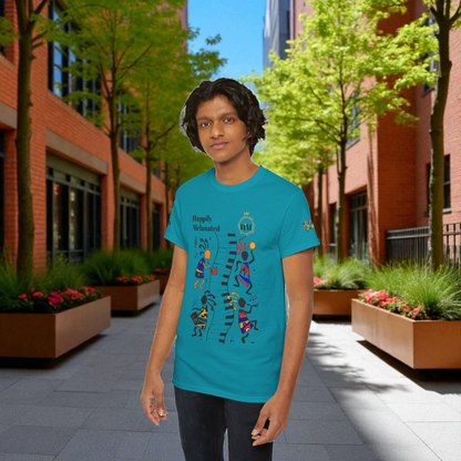 Afro Music, Piano Graphic Unisex Tee, Hand Drawn Music Shirt, Jazz Lover Gift, Musical Art
