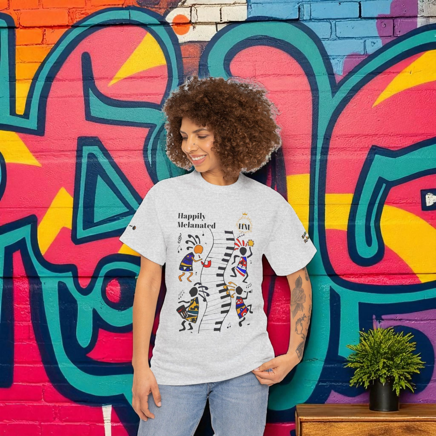 Afro Music, Piano Graphic Unisex Tee, Hand Drawn Music Shirt, Jazz Lover Gift, Musical Art