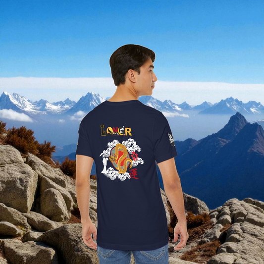 Dragon Graphic Tee, Loner Themed Unisex Shirt, Dragon Art T-Shirt, Mythical Creature Top