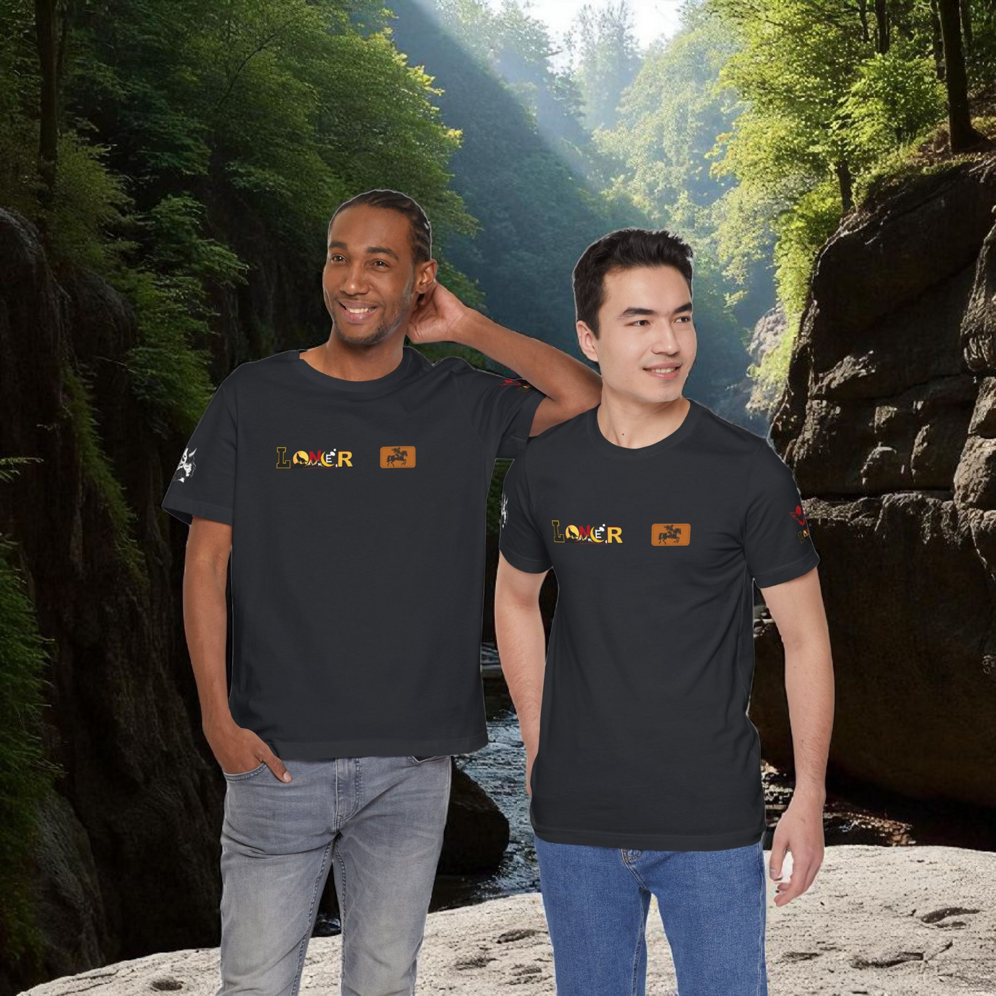Dragon Graphic Tee, Loner Themed Unisex Shirt, Dragon Art T-Shirt, Mythical Creature Top
