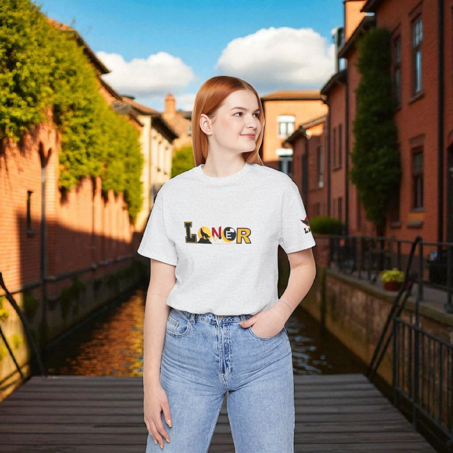 Loner Unisex Jersey Tee, Unique Hand with Eye Graphic, Moray Eels Shirt, Eye-Catching T-Shirt