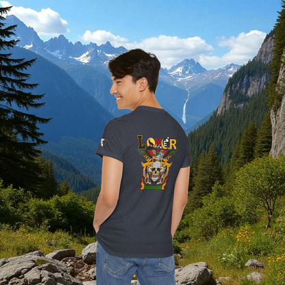 Tiger Skull Graphic Tee, Wild Animal Print Shirt for Men and Women, Alternative Art