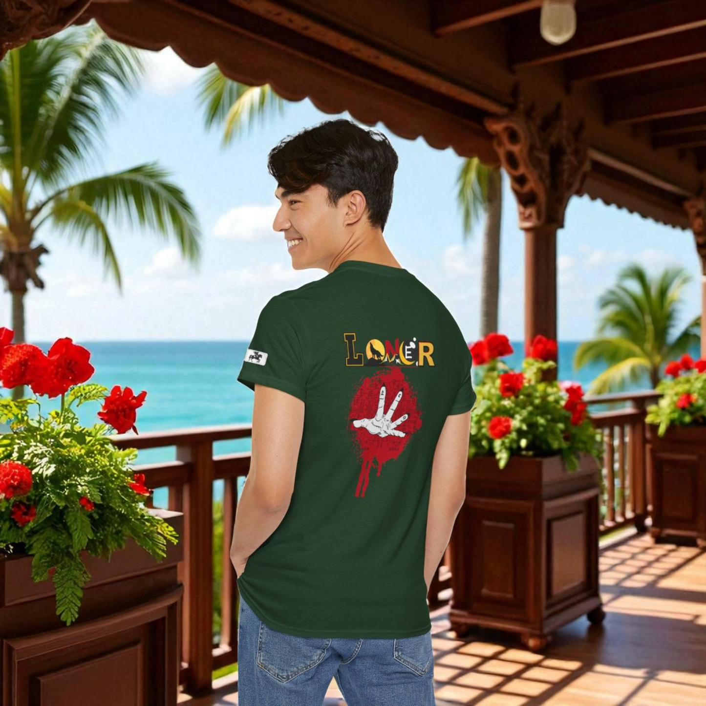 Mystical Hand Art Unisex Tee, Loner Themed Reaching Hand Graphic Shirt, Alternative clothing