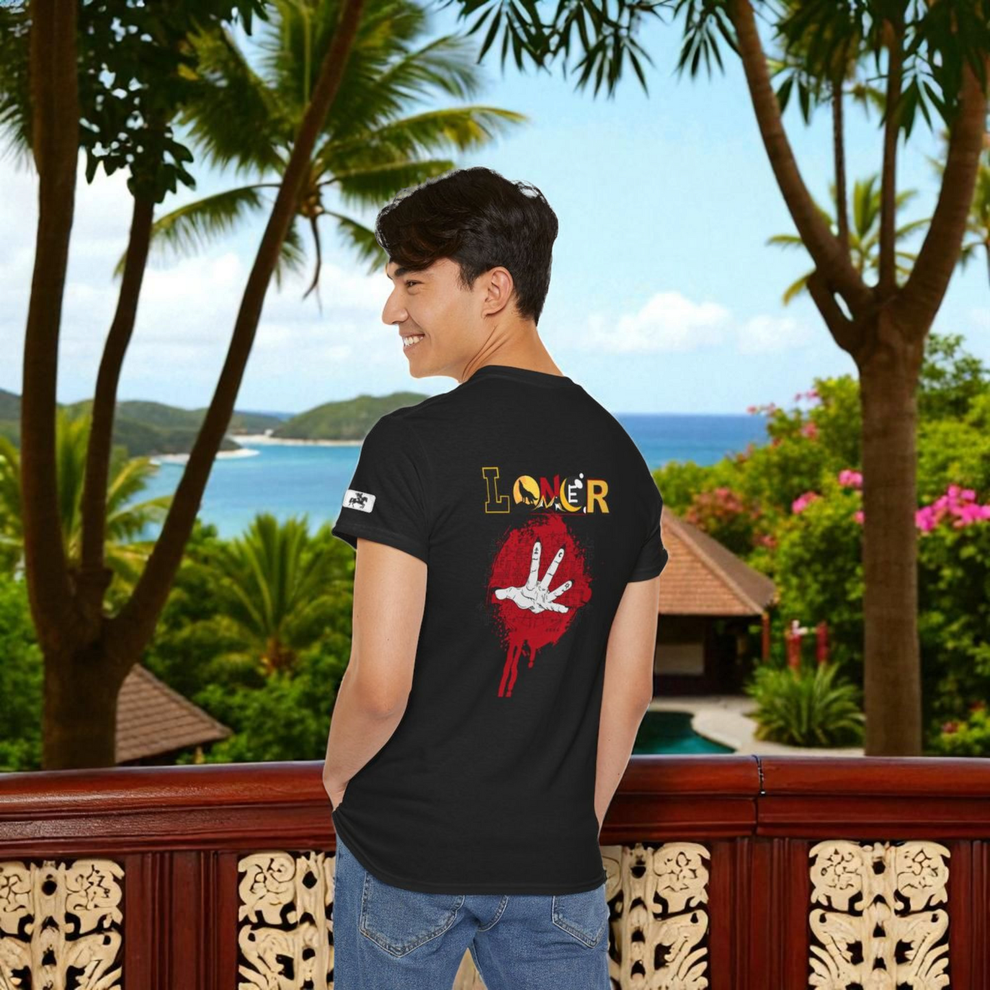 Mystical Hand Art Unisex Tee, Loner Themed Reaching Hand Graphic Shirt, Alternative clothing