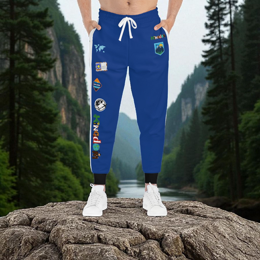 Graphic Travel-Inspired Athletic Unisex Joggers | Casual Fitness Pants