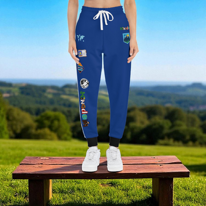 Graphic Travel-Inspired Athletic Unisex Joggers | Casual Fitness Pants