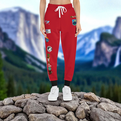 Graphic Travel-Inspired Athletic Unisex Joggers | Casual Fitness Pants