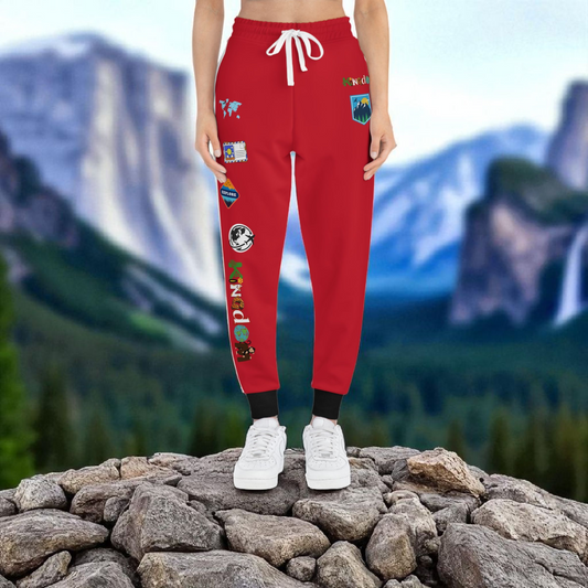 Graphic Travel-Inspired Athletic Unisex Joggers | Casual Fitness Pants
