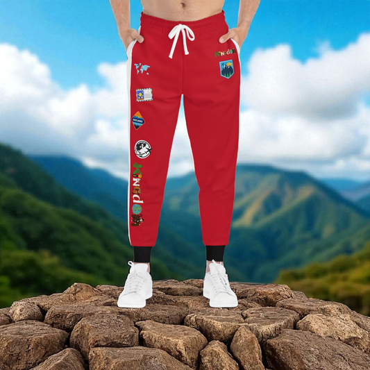 Graphic Travel-Inspired Athletic Unisex Joggers | Casual Fitness Pants