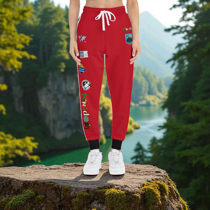 Graphic Travel-Inspired Athletic Unisex Joggers | Casual Fitness Pants