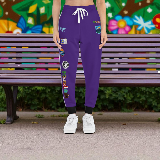Graphic Travel-Inspired Athletic Unisex Joggers | Casual Fitness Pants