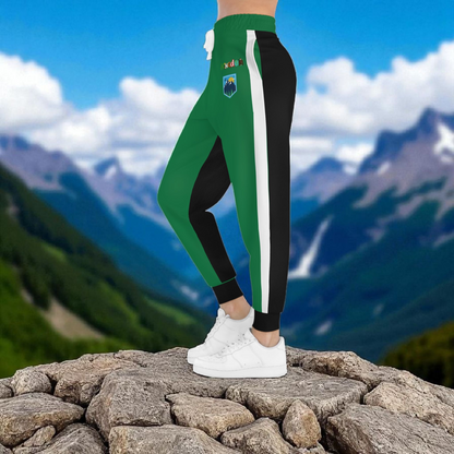 Graphic Travel-Inspired Athletic Unisex Joggers, Casual Fitness Pants