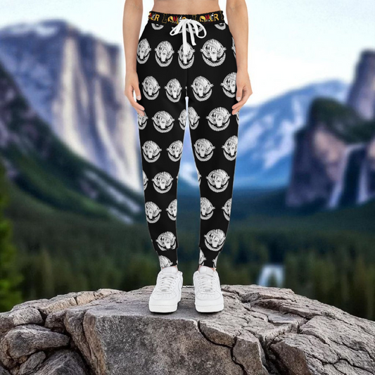 Funky Graphic Athletic Joggers, Unique Sweatpants for Workout, Casual Wear