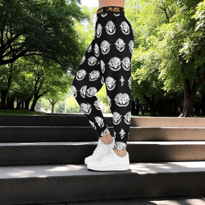 Funky Graphic Athletic Joggers, Unique Sweatpants for Workout, Casual Wear