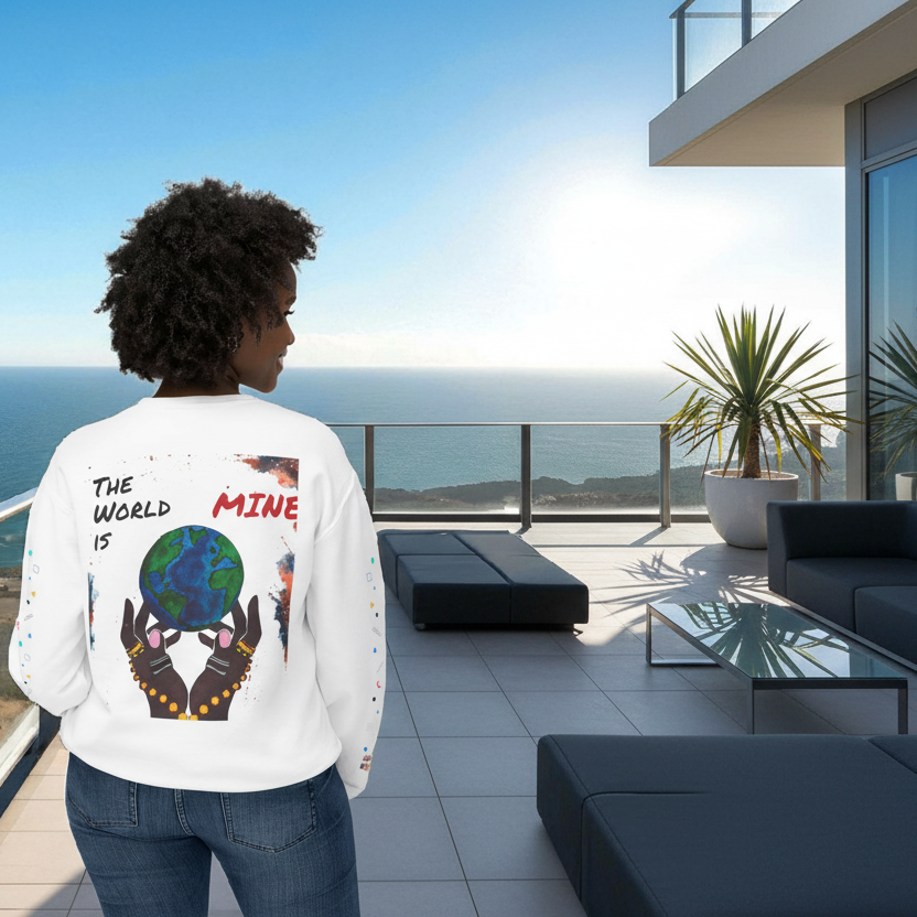 Galaxy Art Unisex Sweatshirt, Handcrafted Space Design Printify