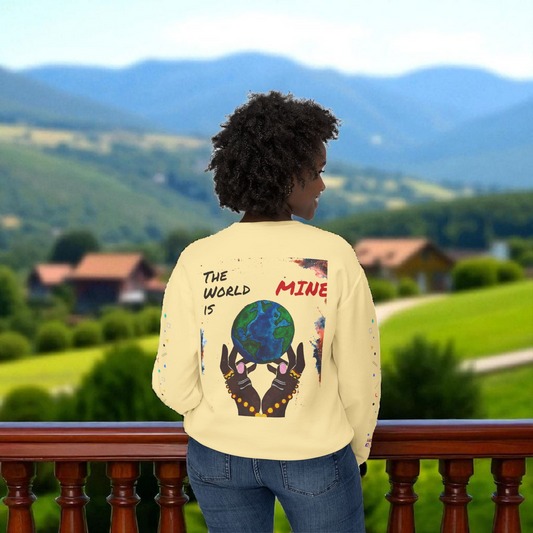 Galaxy Art Unisex Sweatshirt, Handcrafted Space Design