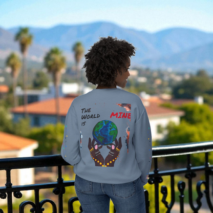 Galaxy Art Unisex Sweatshirt, Handcrafted Space Design