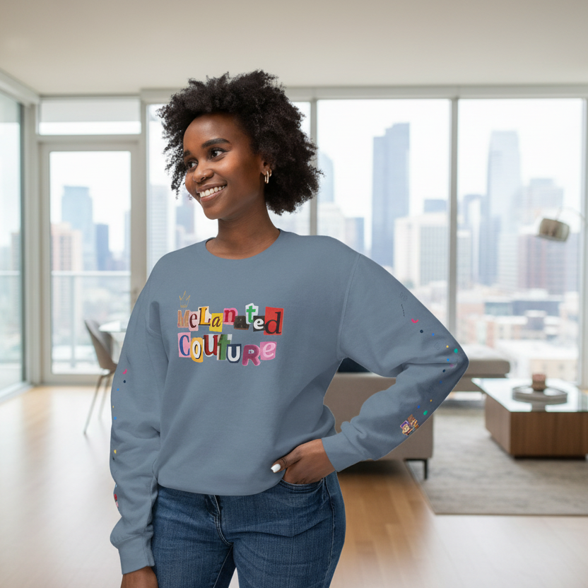 Galaxy Art Unisex Sweatshirt, Handcrafted Space Design Printify