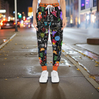 Graphic Monsters Joggers for Men & Women – Unisex Fit, Artistic Cartoon Print Printify