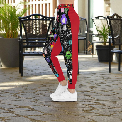 Graphic Monsters Joggers for Men & Women – Unisex Fit, Artistic Cartoon Print