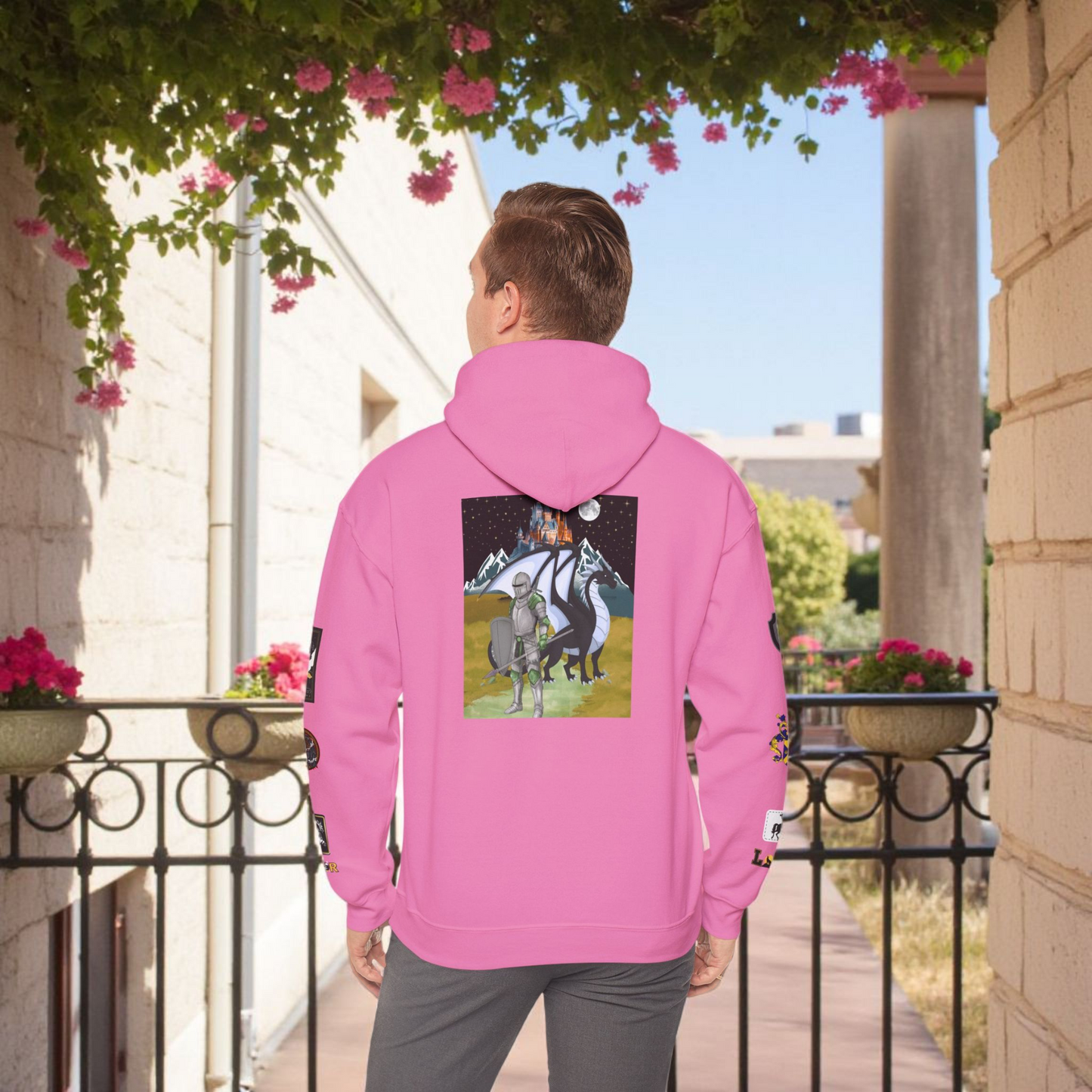 Medieval Themed Hoodie, Knights and Dragon Fans, Unisex Sweatshirt, Cosplay Costume