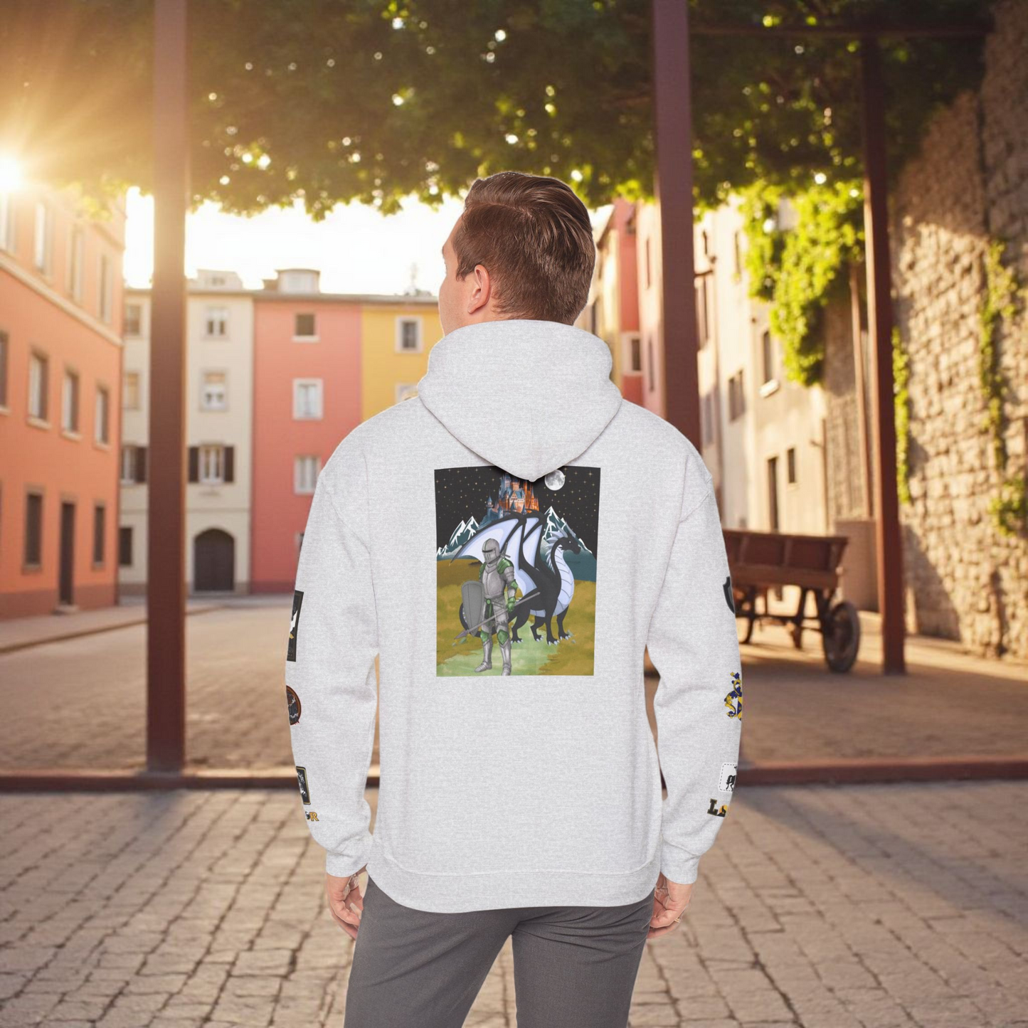 Medieval Themed Hoodie, Knights and Dragon Fans, Unisex Sweatshirt, Cosplay Costume