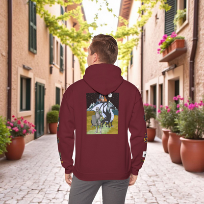 Medieval Themed Hoodie, Knights and Dragon Fans, Unisex Sweatshirt, Cosplay Costume