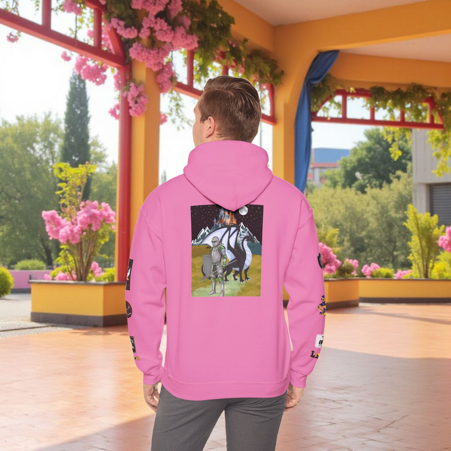 Medieval Themed Hoodie, Knights and Dragon Fans, Unisex Sweatshirt, Cosplay Costume
