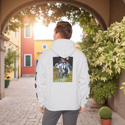 Medieval Themed Hoodie, Knights and Dragon Fans, Unisex Sweatshirt, Cosplay Costume