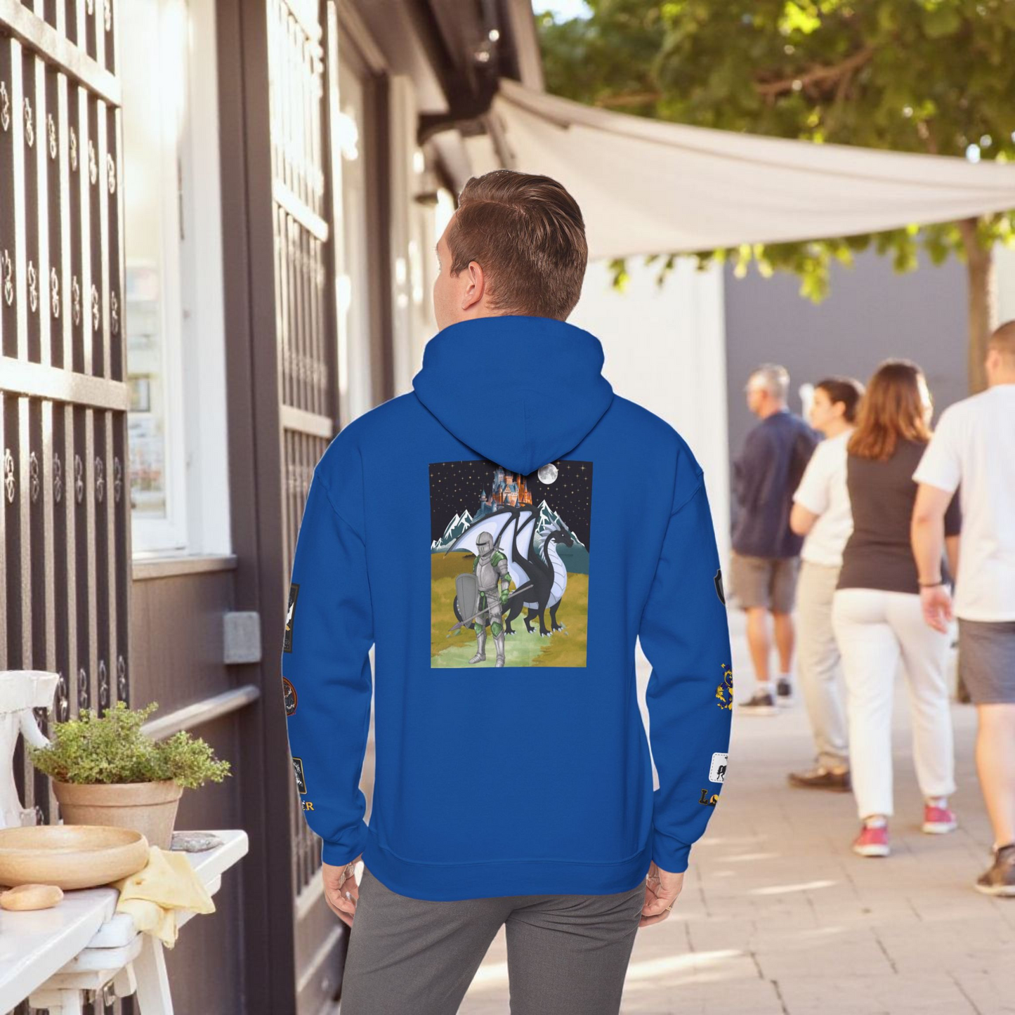 Medieval Themed Hoodie, Knights and Dragon Fans, Unisex Sweatshirt, Cosplay Costume