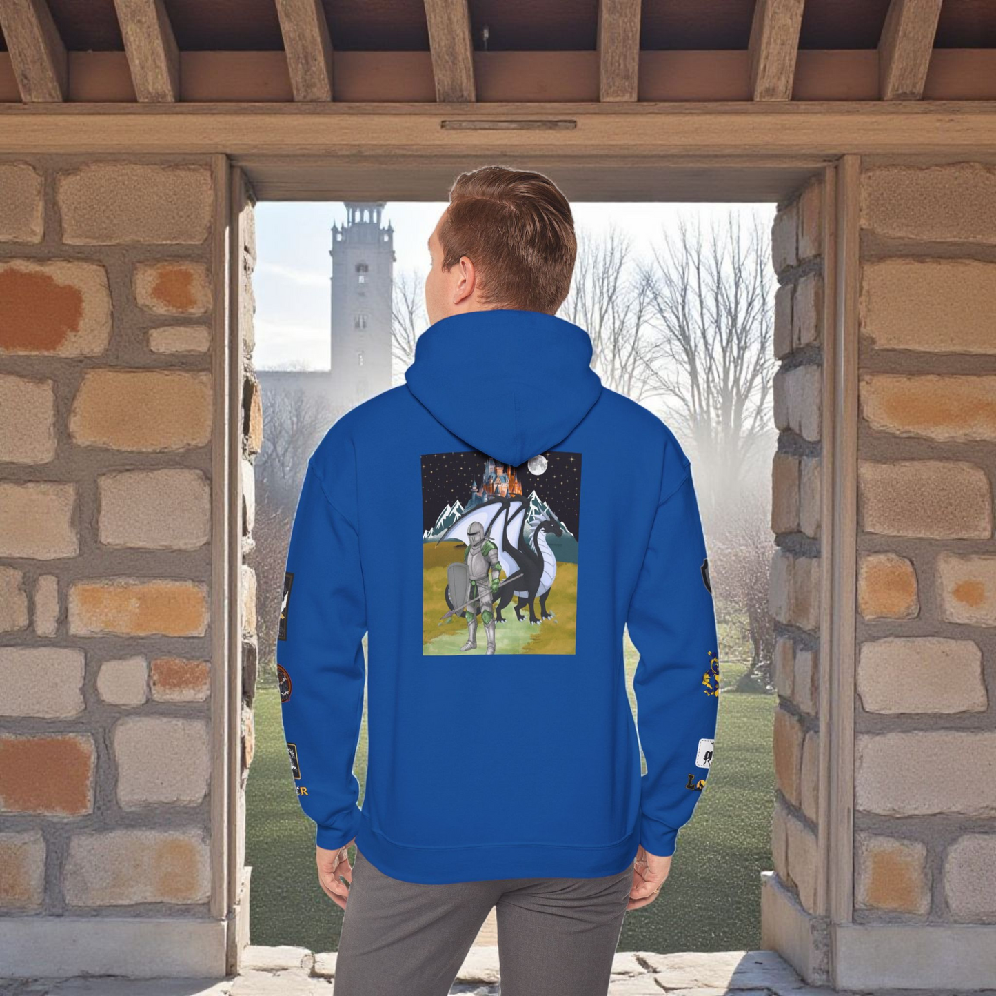 Medieval Themed Hoodie, Knights and Dragon Fans, Unisex Sweatshirt, Cosplay Costume