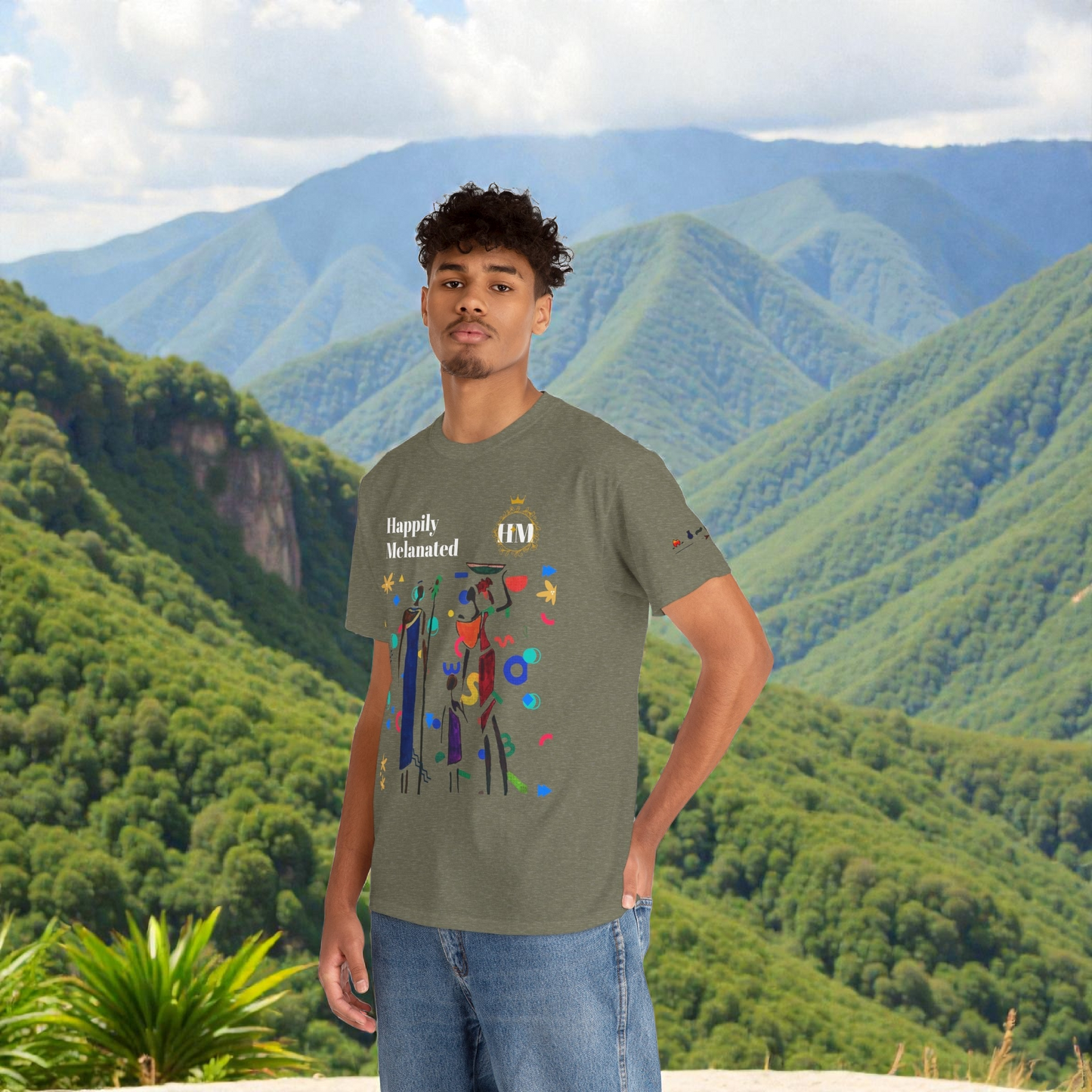 Ethnic Family Doodle Unisex Tee, Handcrafted Tshirt, Unique Family Shirt