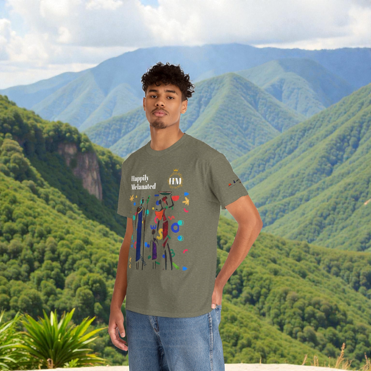 Ethnic Family Doodle Unisex Tee, Handcrafted Tshirt, Unique Family Shirt Printify