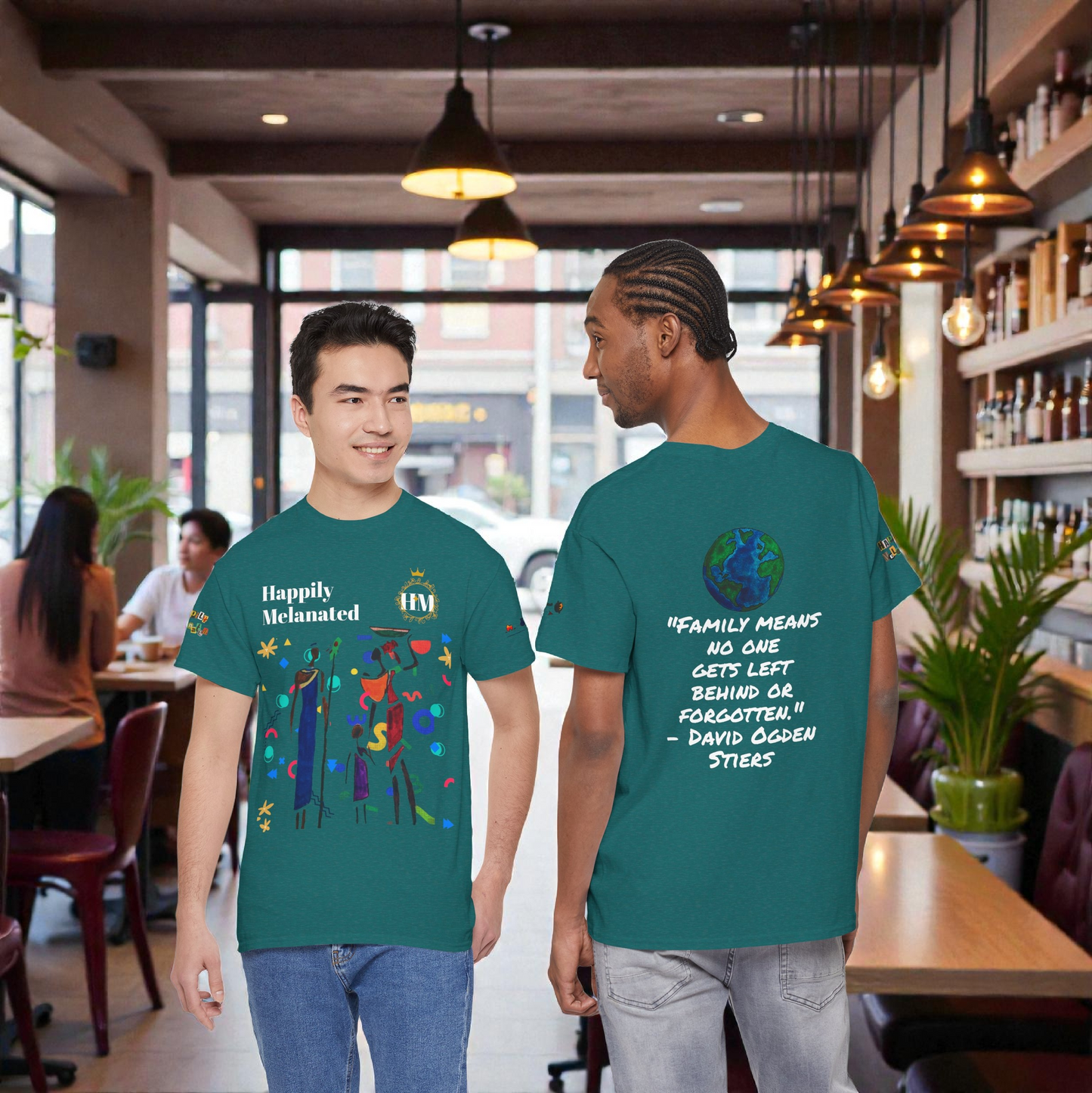 Ethnic Family Doodle Unisex Tee, Handcrafted Tshirt, Unique Family Shirt