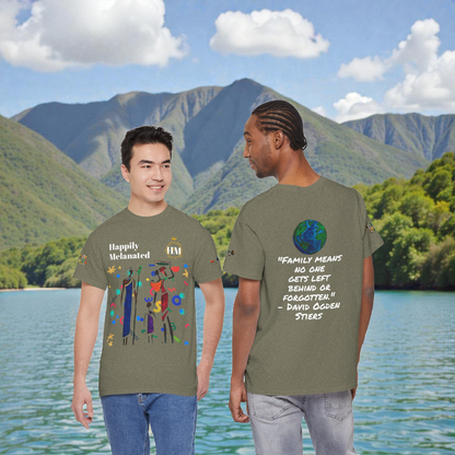 Ethnic Family Doodle Unisex Tee, Handcrafted Tshirt, Unique Family Shirt