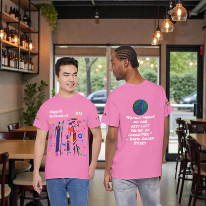 Ethnic Family Doodle Unisex Tee, Handcrafted Tshirt, Unique Family Shirt