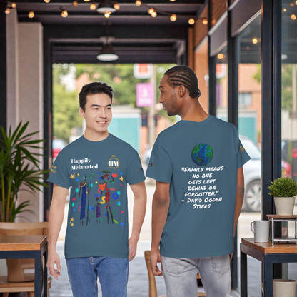 Ethnic Family Doodle Unisex Tee, Handcrafted Tshirt, Unique Family Shirt