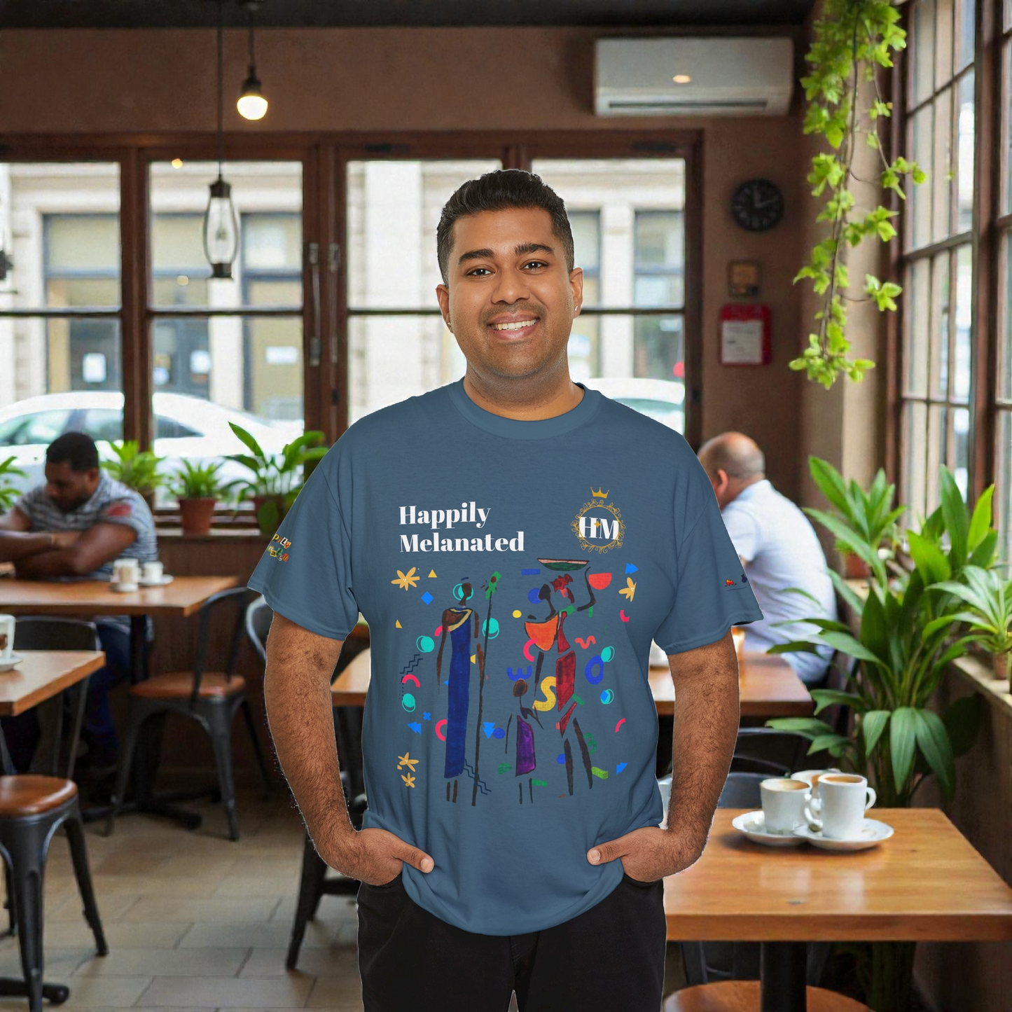 Ethnic Family Doodle Unisex Tee, Handcrafted Tshirt, Unique Family Shirt