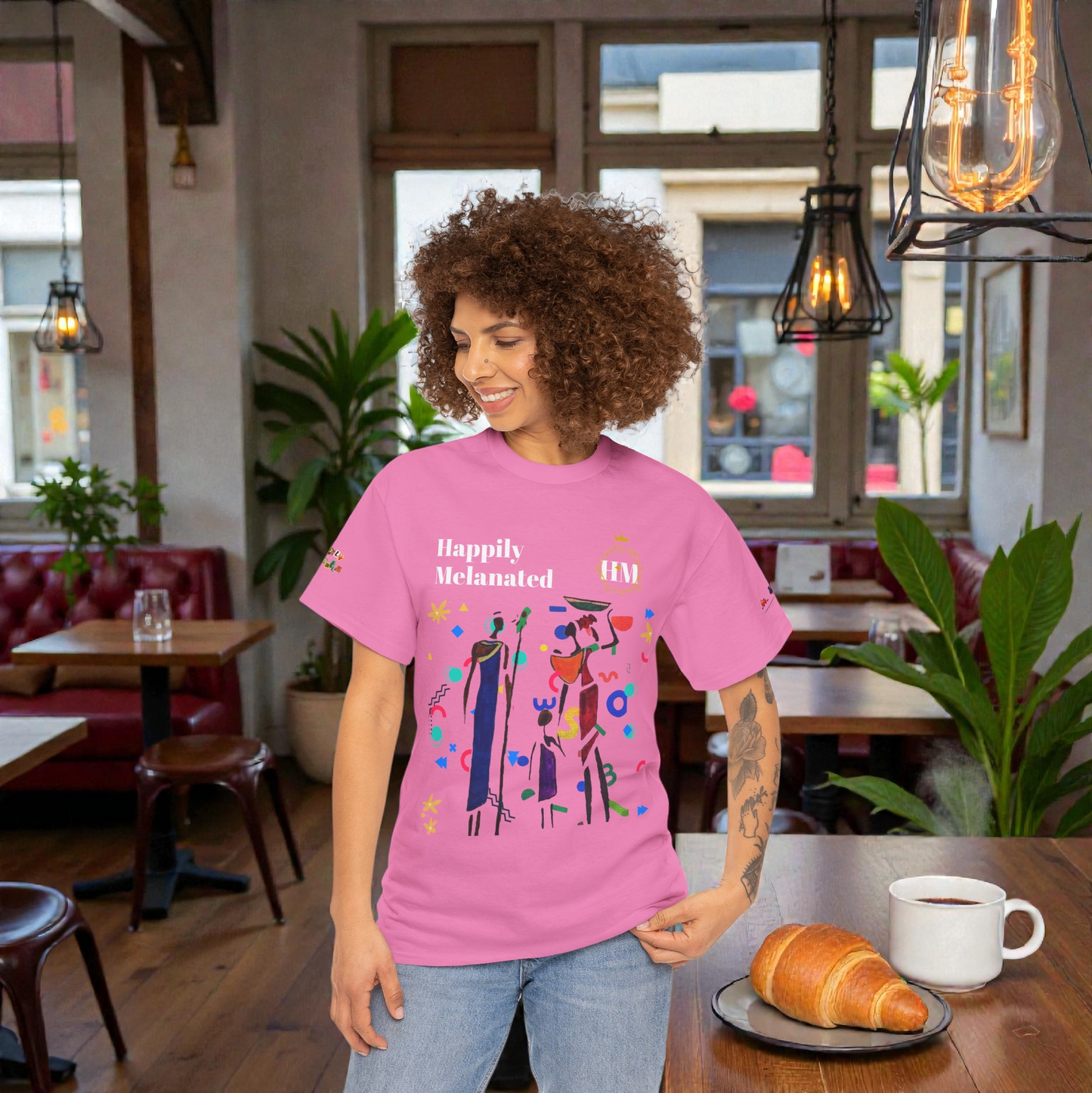 Ethnic Family Doodle Unisex Tee, Handcrafted Tshirt, Unique Family Shirt