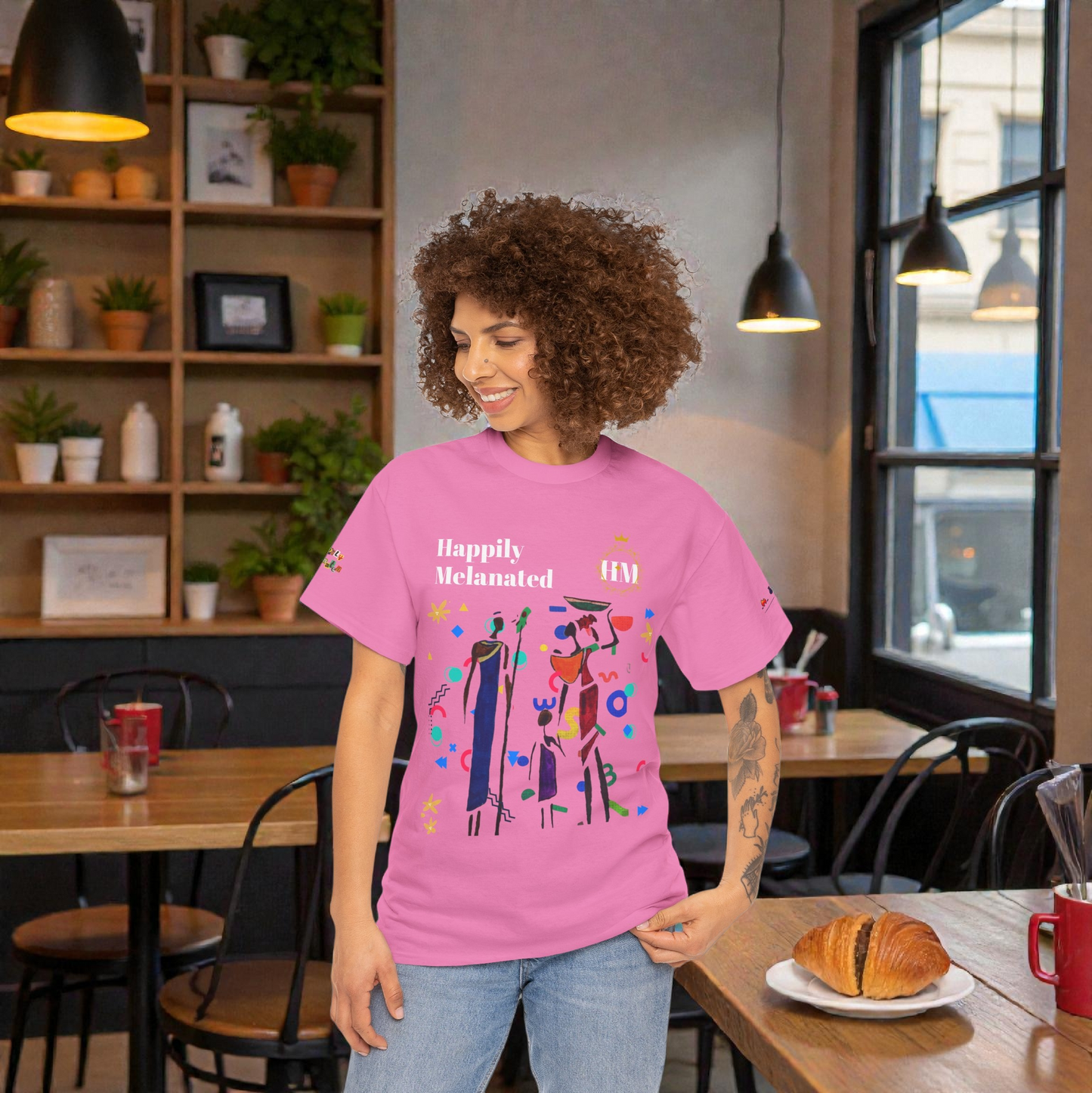 Ethnic Family Doodle Unisex Tee, Handcrafted Tshirt, Unique Family Shirt