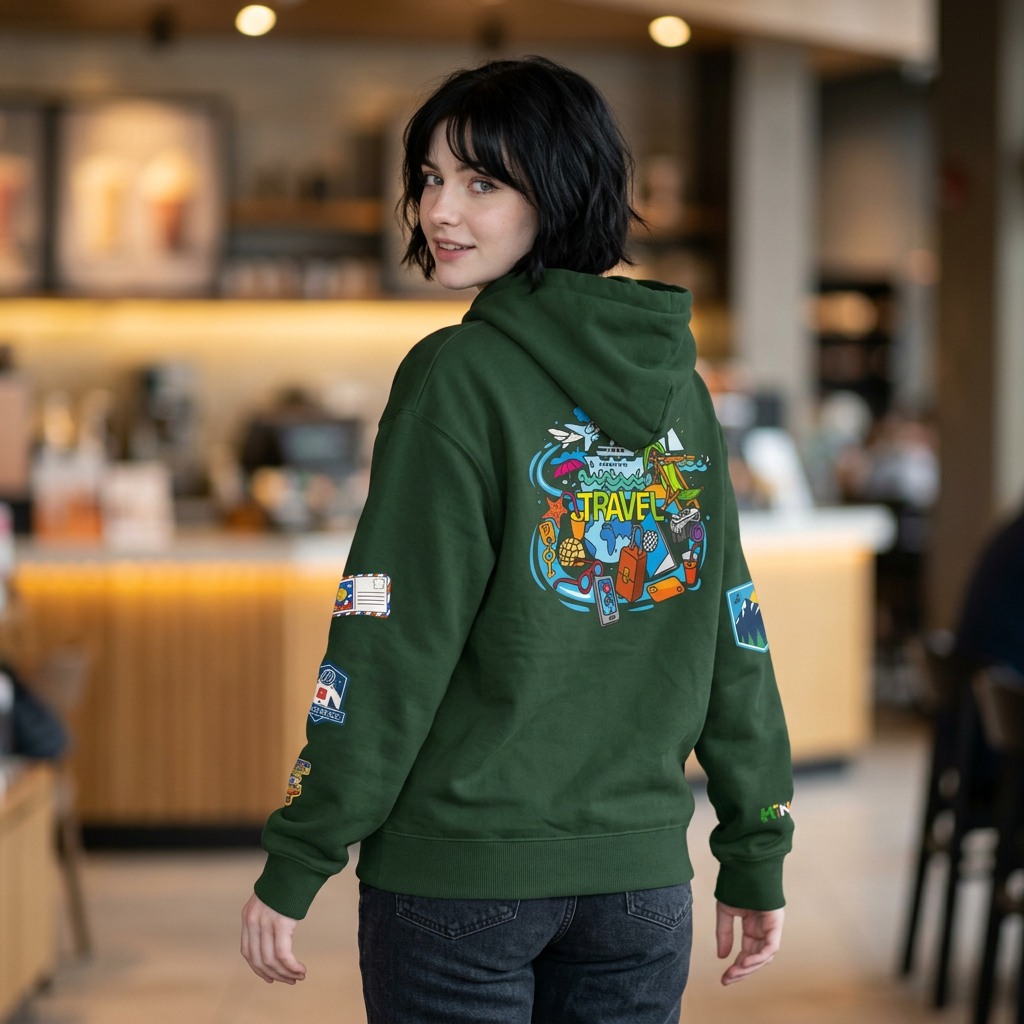 Travel Enthusiast Unisex Hoodie, Vacation Mode Travel Lover Pullover